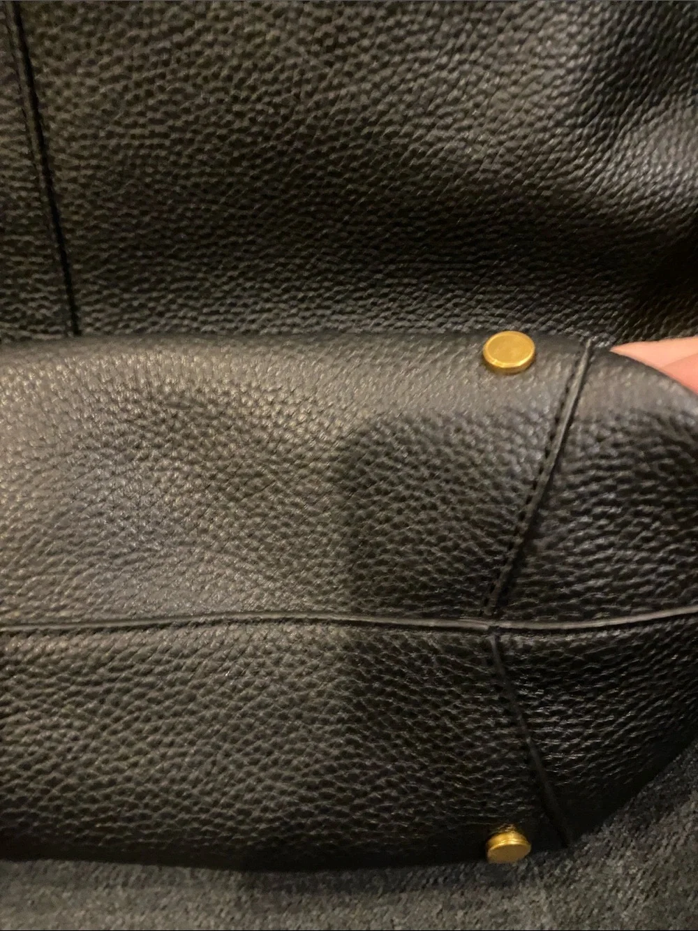 Vince Meadow Large Leather Drawstring Tote